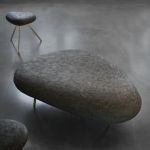 artefact table designed by M.Szekely
